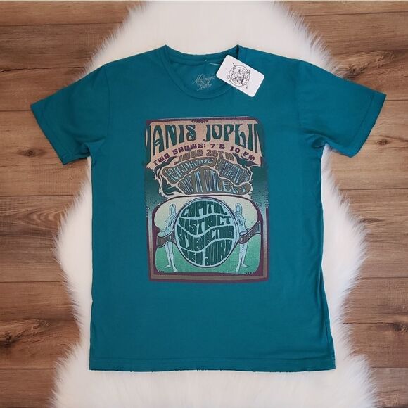 Midnight Rider Janis Joplin Capital District Unisex Tee Size Extra Small NWT - Picture 3 of 7